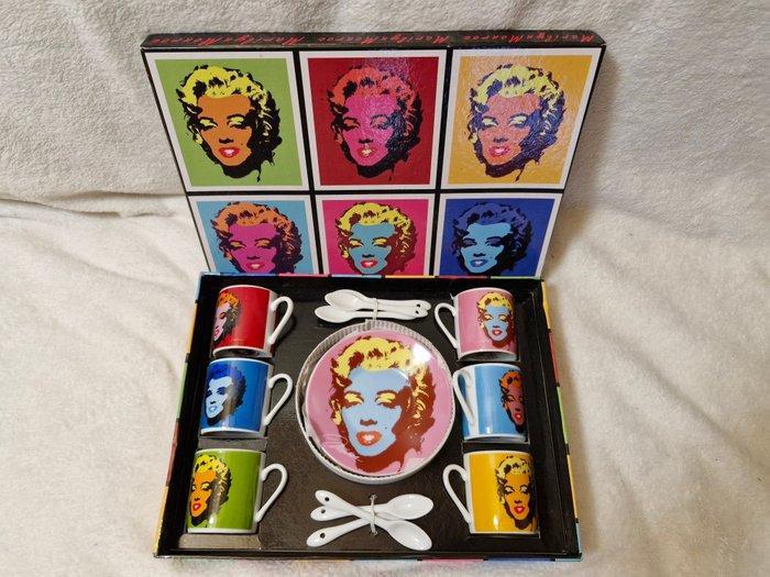 Wood House - Koffieservies voor 6 (18) - Marilyn Monroe -, Antiek en Kunst, Antiek | Meubels | Tafels