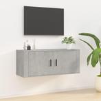 vidaXL Tv-wandmeubel 100x34,5x40 cm betongrijs, 100 tot 150 cm, Verzenden, Nieuw, Minder dan 100 cm