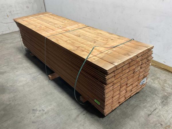 Veiling - 25x Redvision blokhutprofiel 300x14,5x2,8cm, Doe-het-zelf en Verbouw, Hout en Planken, Nieuw