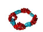 Veiling - Bloedkoraal Armband | South Western Style | Turquo, Sieraden, Tassen en Uiterlijk, Armbanden, Nieuw