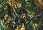 Bladeren behang Groen Goud, ook op maat , Fotobehang4you, Huis en Inrichting, Stoffering | Behang, Trendy fotobehang, , Verzenden