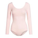 Balletpakje voor Meisjes met Lange mouwen R3104 Roze en Wit, Verzenden, Nieuw