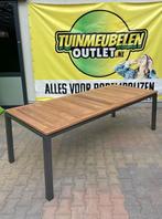 Tuintafel teakhout met aluminium poten, Ophalen, Zo goed als nieuw, Rechthoekig, Teakhout