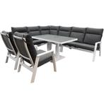 Pacific hoek dining loungeset 7 delig aluminium wit, Tuin en Terras, Tuinsets en Loungesets, Ophalen of Verzenden, Nieuw, Aluminium