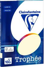 Crèmewit A4 papier 160 gram 50 vel Clairefontaine Trophée, Computers en Software, Printerbenodigdheden, Verzenden, Nieuw, Clairefontaine