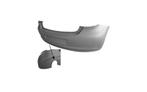 VW Polo 6R 2009-2014 Achterbumper bumper met uitlaat gat