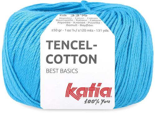 Katia Tencel-Cotton - 42 donker turquoise - Lyocell/Katoen, Hobby en Vrije tijd, Breien en Haken, Ophalen of Verzenden