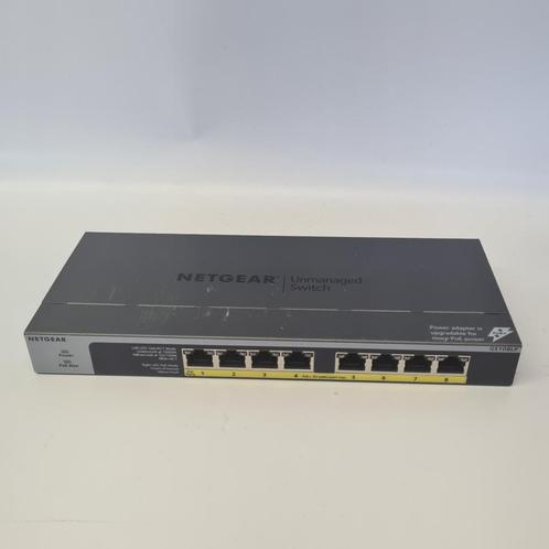 Netgear GS108LP Switch Incl. Adapter | Nette Staat, Computers en Software, Netwerk switches, Nieuw, Ophalen of Verzenden