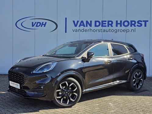 Zakelijke Lease |  Ford Puma 1.0-125pk EcoBoost Hybrid ST-Li, Auto's, Ford, Onderhoudsboekje, Lease, Zwart, Handgeschakeld, SUV of Terreinwagen