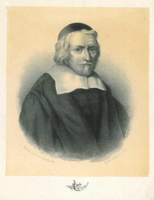 Portrait of Jacob Cats, Antiek en Kunst, Kunst | Etsen en Gravures