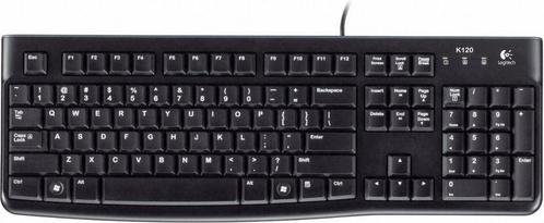 Logitech K120 - Toetsenbord - QWERTY US ANSI - Zwart, Computers en Software, Toetsenborden, Verzenden