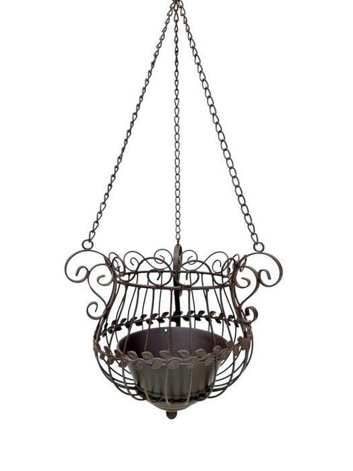 Flower basket - Mand - IJzer, Antiek en Kunst, Curiosa en Brocante