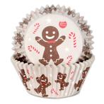 Cupcake Vormpjes HoM Gingerbread 50x32,5mm. 48st., Verzenden, Nieuw