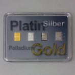 1 gram - Goud, Zilver, Palladium, Platina .999 - Valcambi,