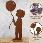 jongen met ballon | Patina tuindecoratie figuur, Verzenden, Nieuw