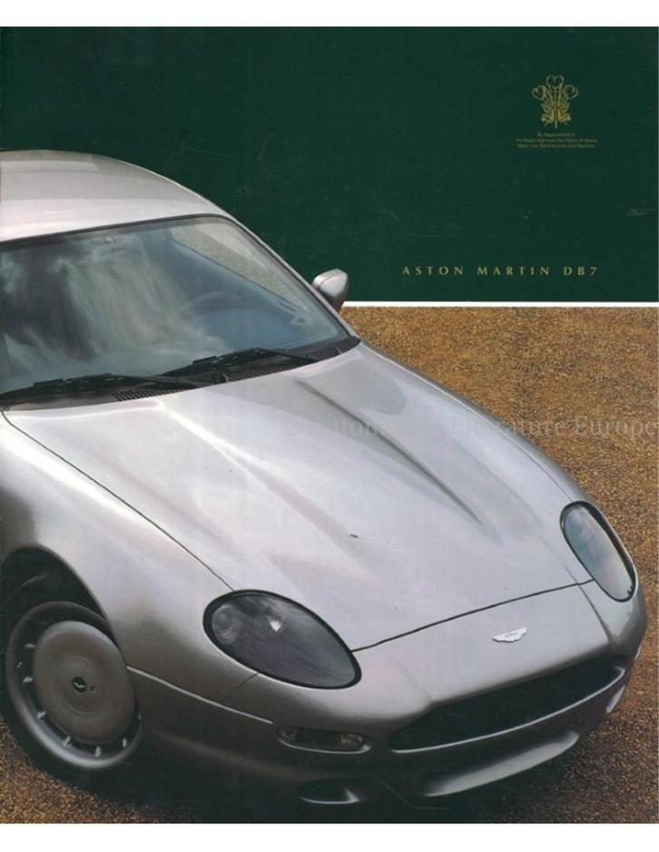1994 ASTON MARTIN DB7 BROCHURE ENGELS, Boeken, Auto's | Folders en Tijdschriften
