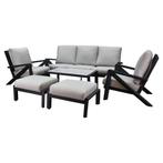 Fortaleza stoel bank loungeset 6 delig antraciet aluminium, Tuin en Terras, Ophalen of Verzenden, Nieuw, Aluminium