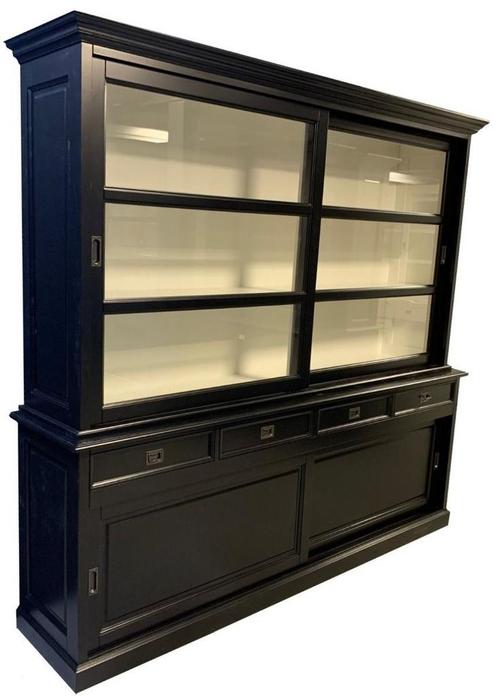 Buffetkast zwart Andijk 240cm, Huis en Inrichting, Kasten | Buffetkasten, Ophalen of Verzenden
