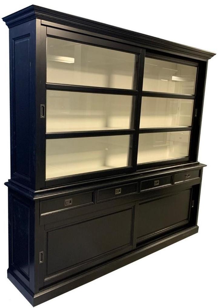 Buffetkast zwart Andijk 240cm, Huis en Inrichting, Kasten | Buffetkasten, Ophalen of Verzenden