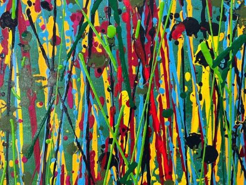 Jane Grieco - Vibrante et expressive- Tableau, unique,, Antiek en Kunst, Kunst | Schilderijen | Modern