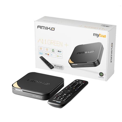 Amiko A11 Green Plus IPTV Set Top Box, Telecommunicatie, Zenders en Ontvangers, Nieuw, Ophalen of Verzenden