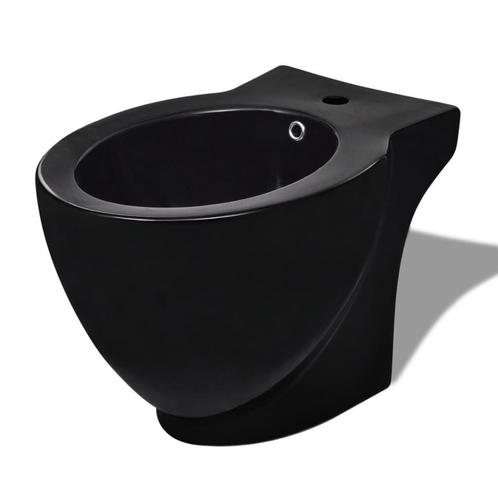 Ronde Zwarte Keramieken Bidet | Retourdeal | Hygiene Boos..., Doe-het-zelf en Verbouw, Sanitair, Nieuw, Steen, Toilet, Ophalen of Verzenden