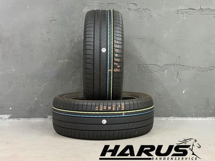 225/55/18 102Y Bridgestone zomerbanden 5,2mm profiel 2 stuks, Auto-onderdelen, Banden en Velgen, 18 inch, Erkend duurzaam, Zomerbanden