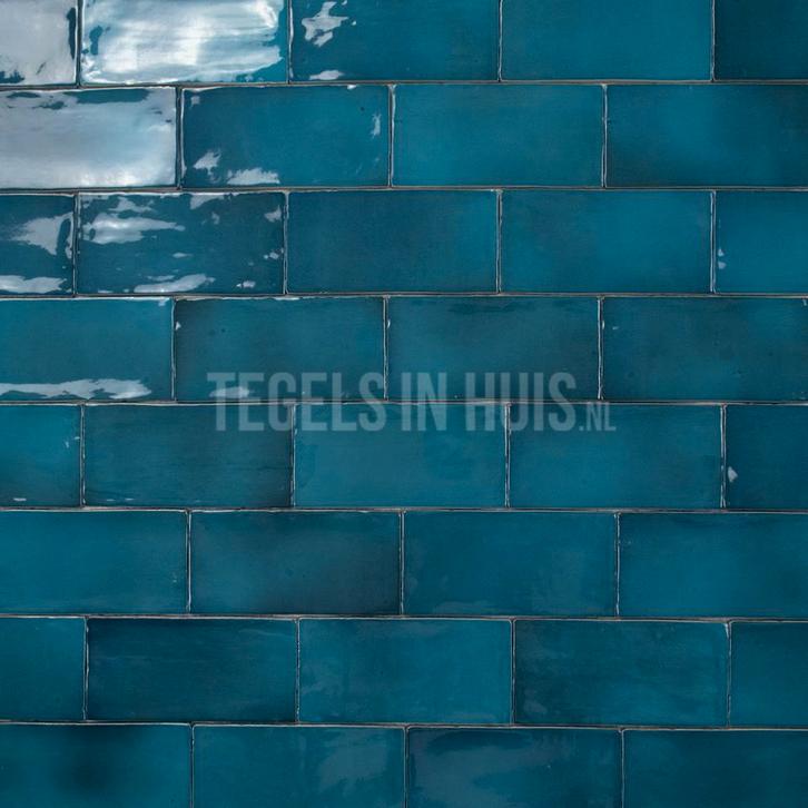 Equipe wandtegel manacor 7.5x15 glacier blauw glans, Doe-het-zelf en Verbouw, Tegels, Wandtegels, Nieuw, 10 m² of meer, Keramiek