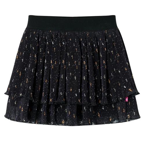 vidaXL Kinderrokje met gelaagde ruches 116 zwart, Kinderen en Baby's, Kinderkleding | Overige, Nieuw, Verzenden