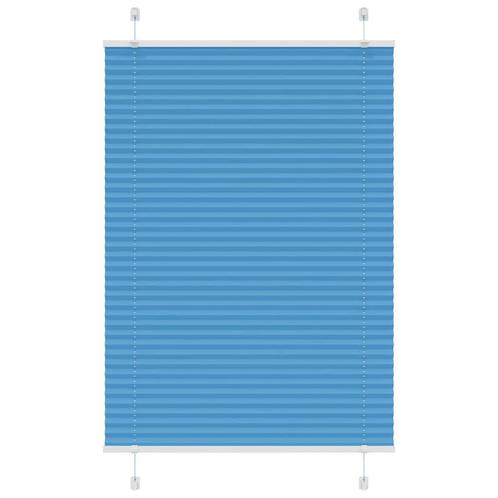 vidaXL Plissé rolgordijn 100x150 cm stofbreedte 99,4cm, Huis en Inrichting, Stoffering | Gordijnen en Lamellen, Blauw, Nieuw, Verzenden