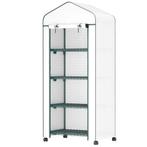 TRUUSK Broeikas Met Rol en Planken - Winterbestendig Foliebr, Verzenden