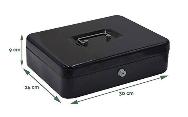 BRASQ Geldkist 300x240x90 mm Zwart MB300, Zakelijke goederen, Partijgoederen en Retail | Verpakking en Verzending