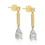 Oorbellen - 18 karaat Geel goud, Witgoud - 2.16ct. tw., Sieraden, Tassen en Uiterlijk, Oorbellen, Nieuw