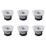 Voordeelpak LED Veranda Spot Verlichting 6 Pack - Inbouw, Metaal of Aluminium, Nieuw, Ophalen of Verzenden, Led