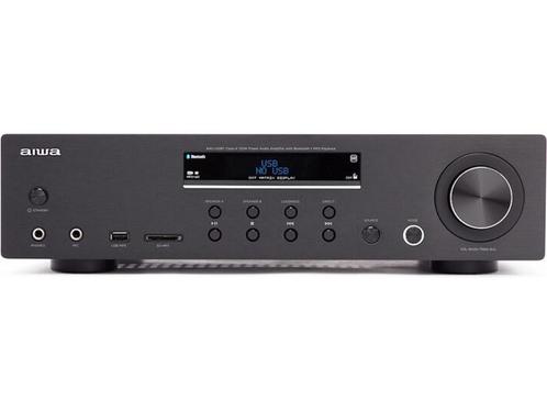 Aiwa AMU-120BTBK audio versterker 2.0 kanalen Thuis Zwart, Huis en Inrichting, Woonaccessoires | Overige, Zo goed als nieuw, Verzenden