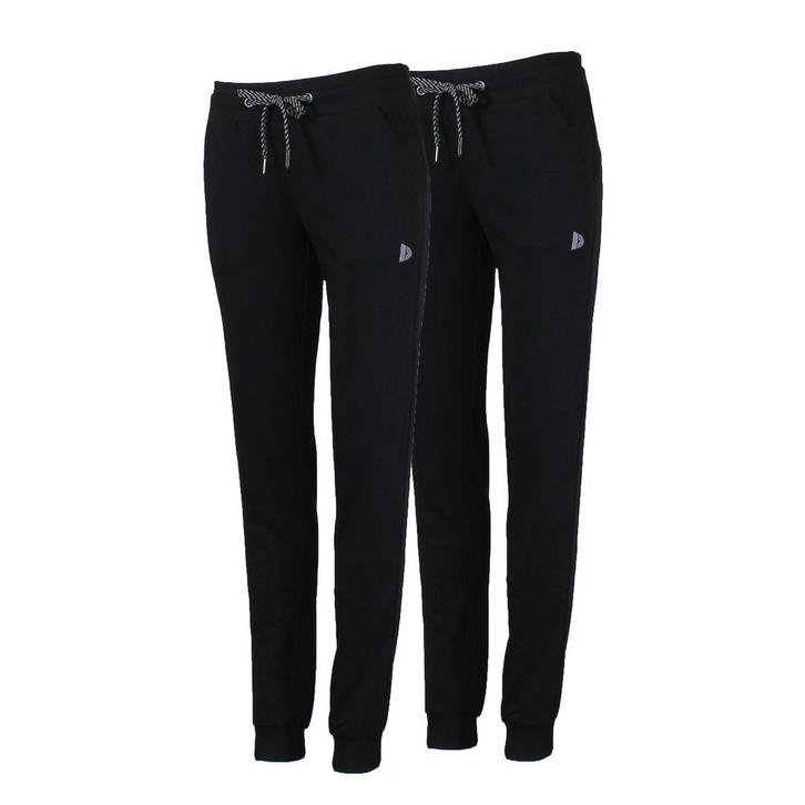 Donnay Donnay Dames - 2-Pack - Joggingbroek Puck - Zwart, Kleding | Dames, Broeken en Pantalons, Nieuw, Verzenden