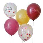 Gekleurde Diwali Ballonnen 30cm 5st, Hobby en Vrije tijd, Feestartikelen, Verzenden, Nieuw