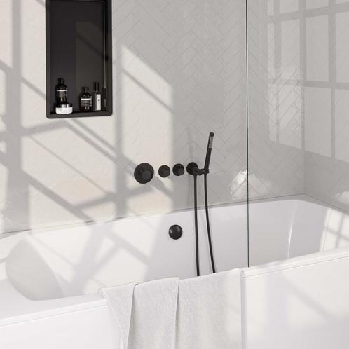 Inbouwthermostaatset Brauer Black Carving Incl, Doe-het-zelf en Verbouw, Sanitair, Kraan, Nieuw, Ophalen of Verzenden