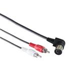 DIN 5-pins haaks - Tulp stereo 2RCA audiokabel, Nieuw, Ophalen of Verzenden