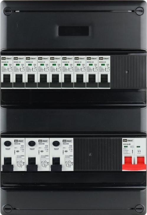 EMAT Eaton groepenkast 9 groepen 1 fase 220x330 (BxH), Doe-het-zelf en Verbouw, Elektra en Kabels, Verzenden