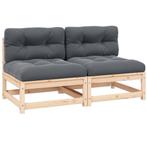 Modulaire Bank Hout | 2x Zit & Rugkussen | Laatste Stuk!, Ophalen of Verzenden, Nieuw, Hout, Schommelbank