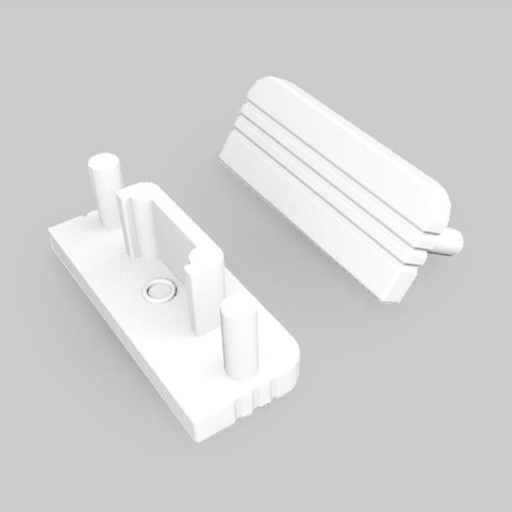 END CAP ZONDER KABELOPENING | SURFACE | 10MM | 20 STUKS, Huis en Inrichting, Lampen | Overige