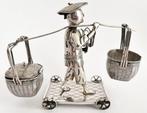 Miniatuur beeldje - Groot handgemaakt zeldzaam zilver