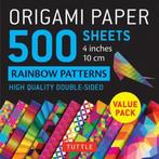 9780804853576 Origami Paper 500 sheets Rainbow Patterns 4..., Nieuw, Tuttle Publishing, Verzenden
