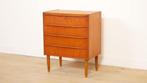 Vintage Deense ladekast | Teak | 4 lades, Huis en Inrichting, Kasten | Ladekasten, Ophalen of Verzenden, Nieuw