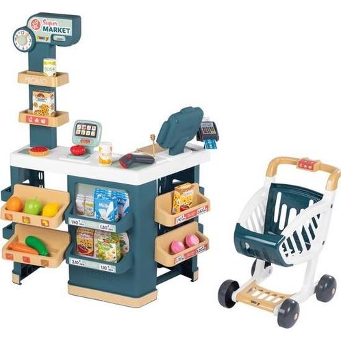 Smoby - Super Market - Speelgoedwinkeltje, Hobby en Vrije tijd, Gezelschapsspellen | Overige, Zo goed als nieuw, Ophalen of Verzenden