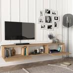 [en.casa] Tv-meubel Paltamo zwevend 180x31x29,5 cm eiken, Huis en Inrichting, Kasten | Televisiemeubels, Verzenden, Nieuw