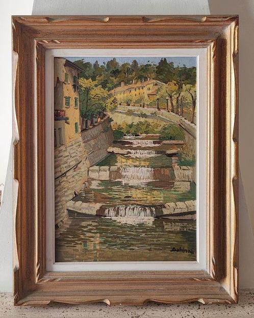 Pierluigi Boldrini (1940) - Fiume Reno a Porretta Terme, Antiek en Kunst, Kunst | Schilderijen | Klassiek