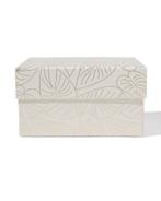 HEMA Doos 16.5x16.5x9cm vierkant bladeren, Hobby en Vrije tijd, Feestartikelen, Verzenden, Nieuw