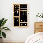 vidaXL Sieradenkast met spiegel wandgemonteerd 30x8,5x90 cm, Huis en Inrichting, Woonaccessoires | Spiegels, Verzenden, Nieuw